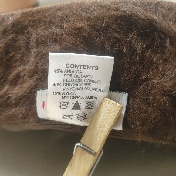 Kangol Furgora Vintage Casual Hat Medium Brown Angora Blend - Picture 2 of 11